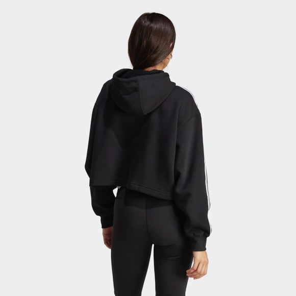 NEW! Adidas ADICOLOR CLASSICS CROP HOODIE NWT - Picture 3 of 6